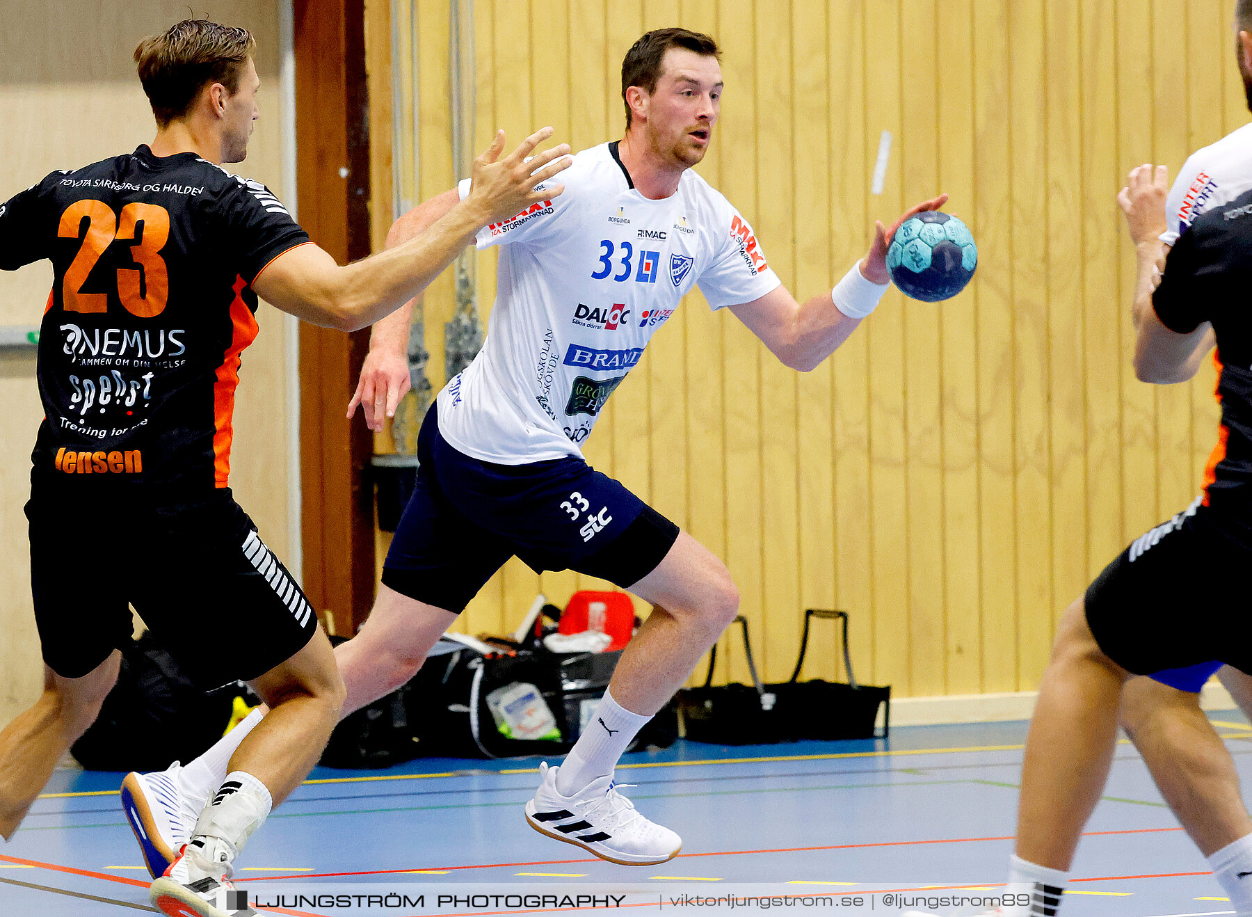 Träningsmatch IFK Skövde HK-Halden Topphåndball 28-25,herr,Arena Skövde,Skövde,Sverige,Handboll,,2023,313808