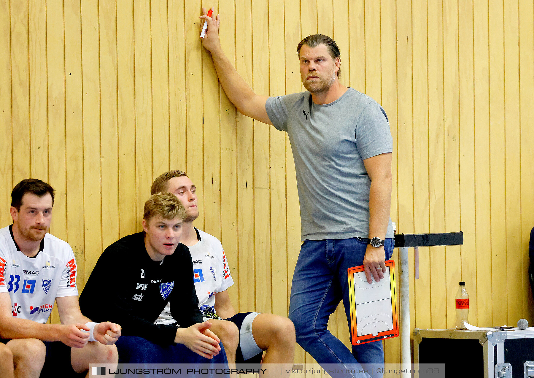 Träningsmatch IFK Skövde HK-Halden Topphåndball 28-25,herr,Arena Skövde,Skövde,Sverige,Handboll,,2023,314149