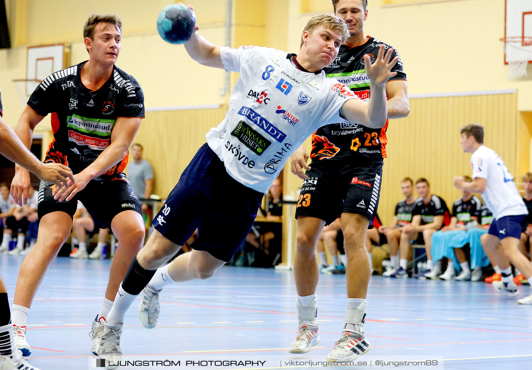 Träningsmatch IFK Skövde HK-Halden Topphåndball 28-25,herr,Arena Skövde,Skövde,Sverige,Handboll,,2023,314179