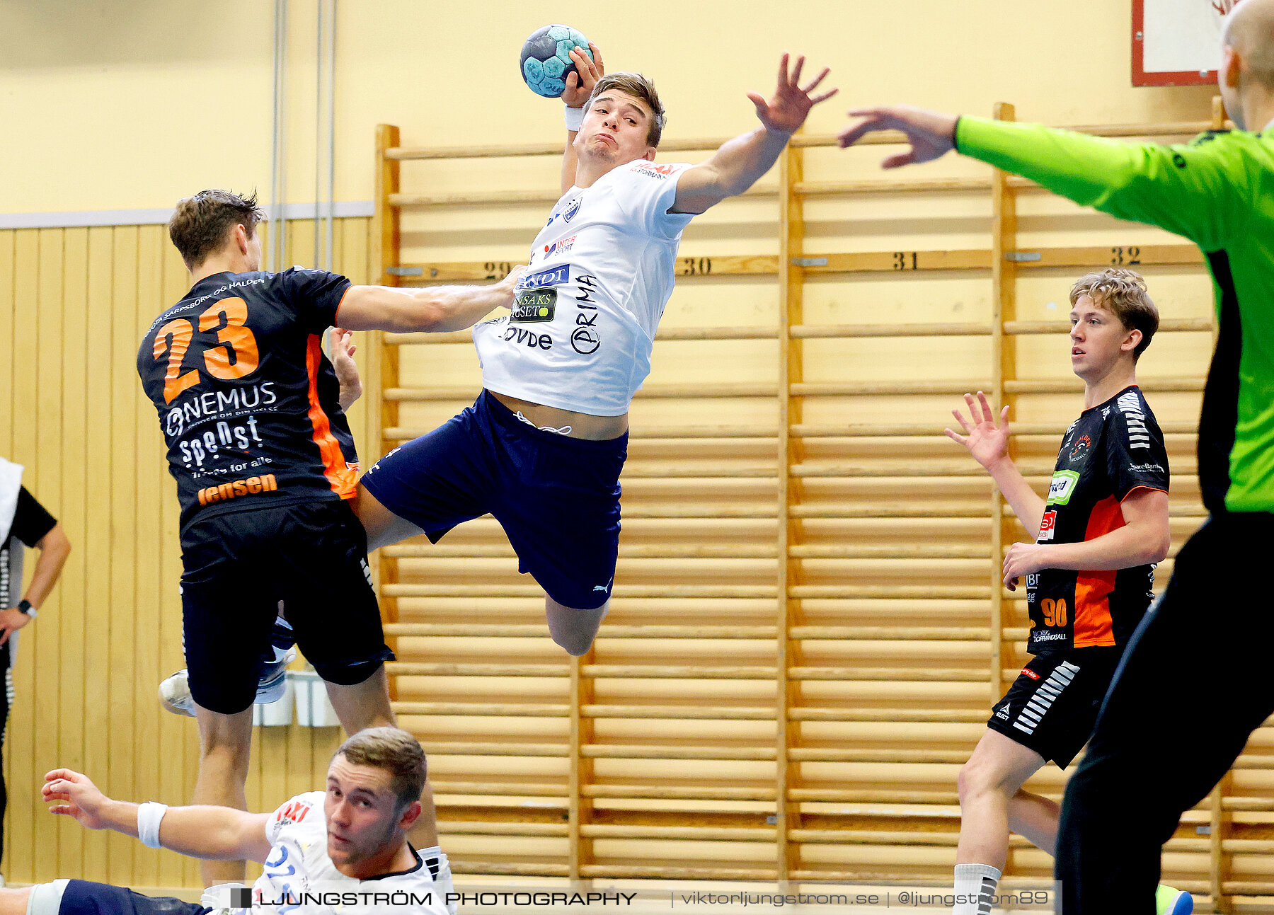 Träningsmatch IFK Skövde HK-Halden Topphåndball 28-25,herr,Arena Skövde,Skövde,Sverige,Handboll,,2023,314204