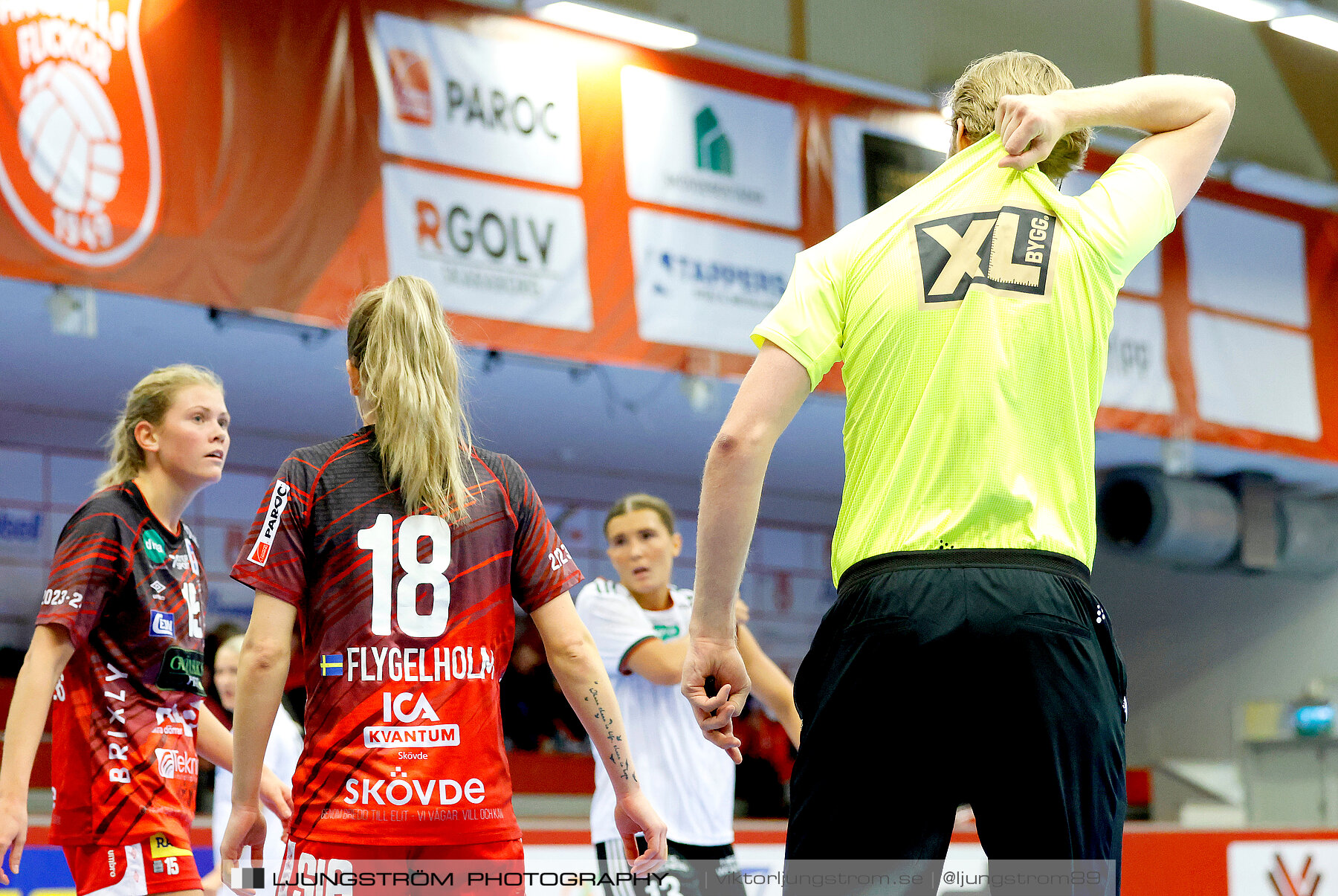 ATG Svenska Cupen 1/8-final 2 Skövde HF-OV Helsingborg HK 34-19,dam,Skövde Idrottshall,Skövde,Sverige,Handboll,,2023,318917