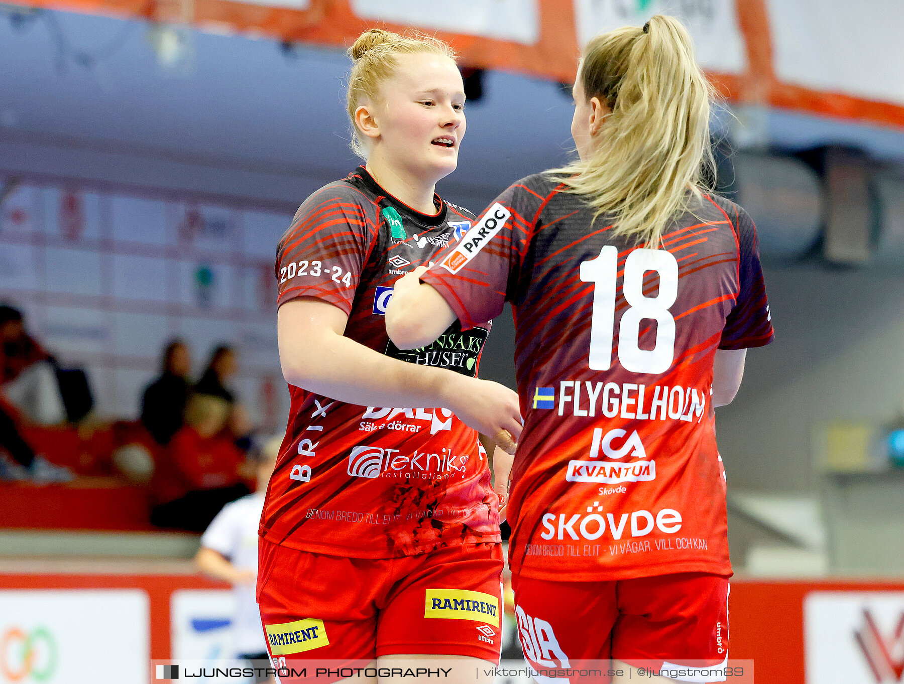 ATG Svenska Cupen 1/8-final 2 Skövde HF-OV Helsingborg HK 34-19,dam,Skövde Idrottshall,Skövde,Sverige,Handboll,,2023,318928