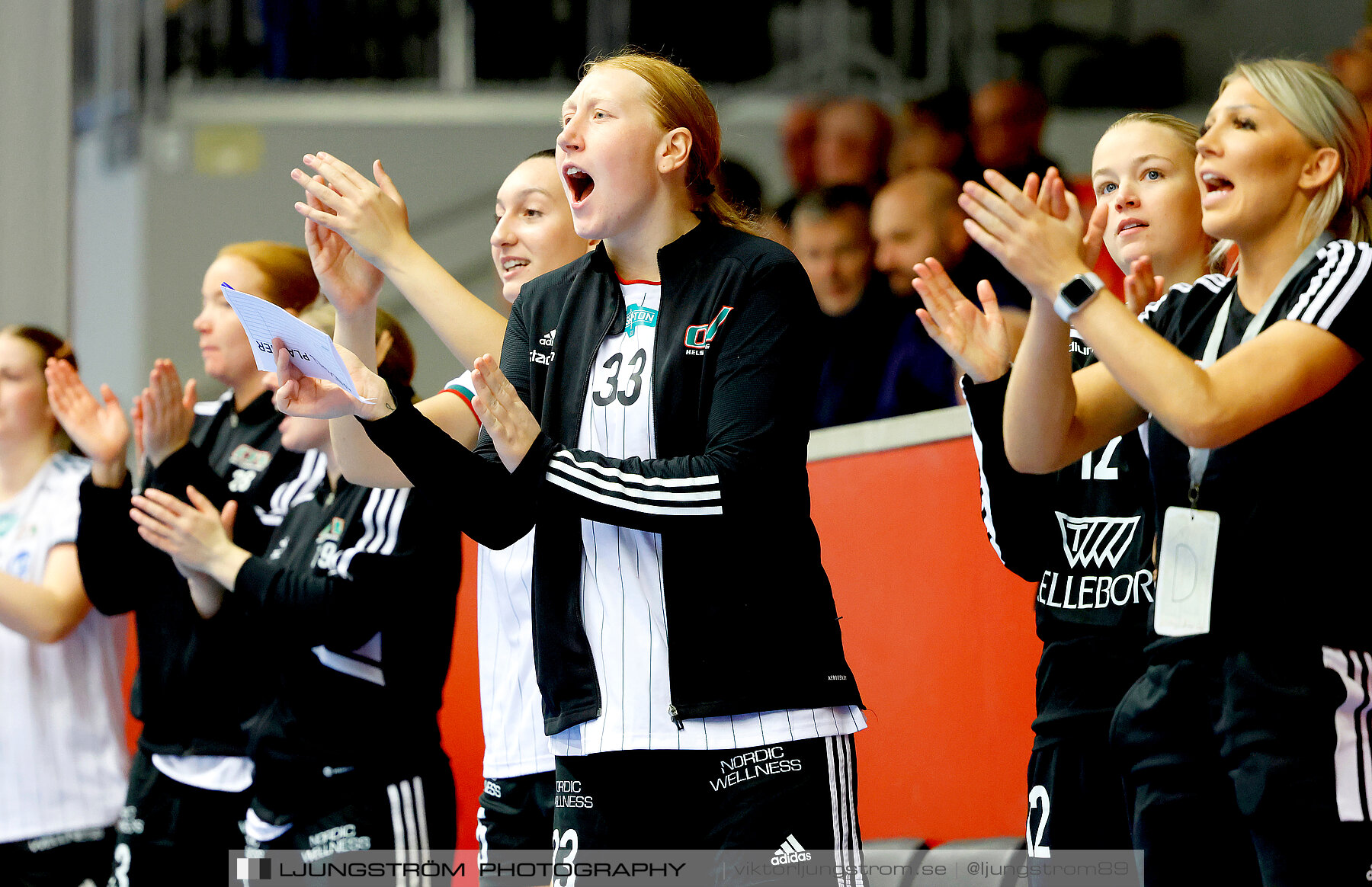 ATG Svenska Cupen 1/8-final 2 Skövde HF-OV Helsingborg HK 34-19,dam,Skövde Idrottshall,Skövde,Sverige,Handboll,,2023,318994