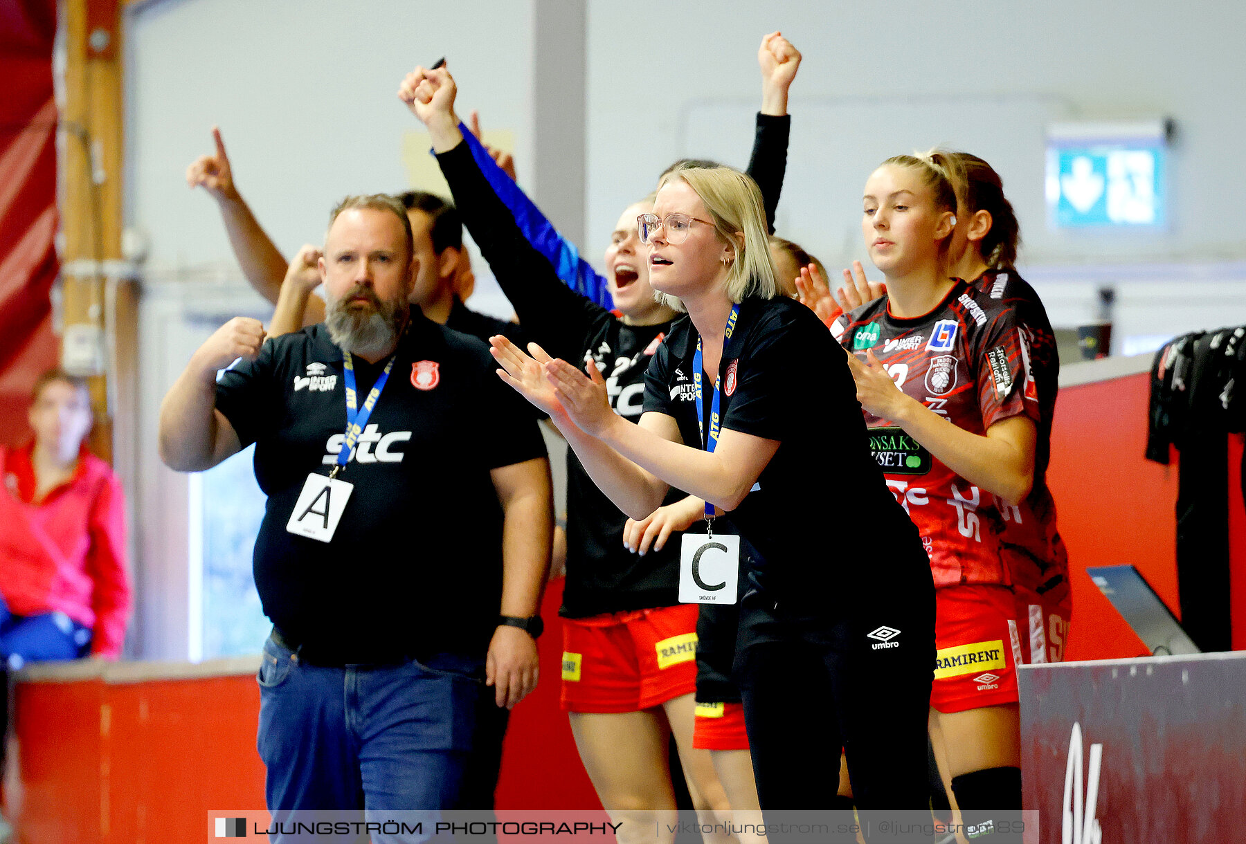 ATG Svenska Cupen 1/8-final 2 Skövde HF-OV Helsingborg HK 34-19,dam,Skövde Idrottshall,Skövde,Sverige,Handboll,,2023,319027