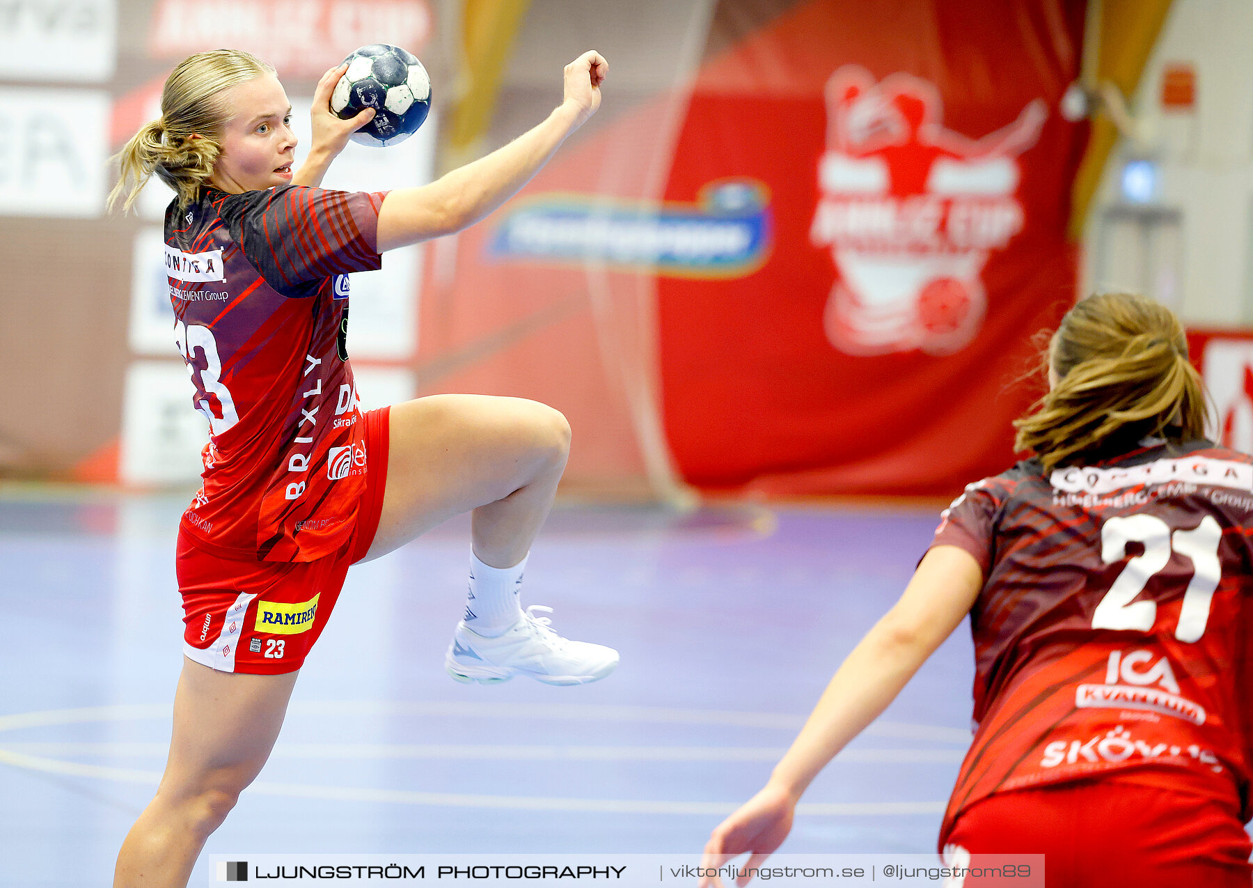 Annliz Cup Superelit Fredrikstad BK-Skövde HF 23-23,dam,Skövde Idrottshall,Skövde,Sverige,Handboll,,2023,323245