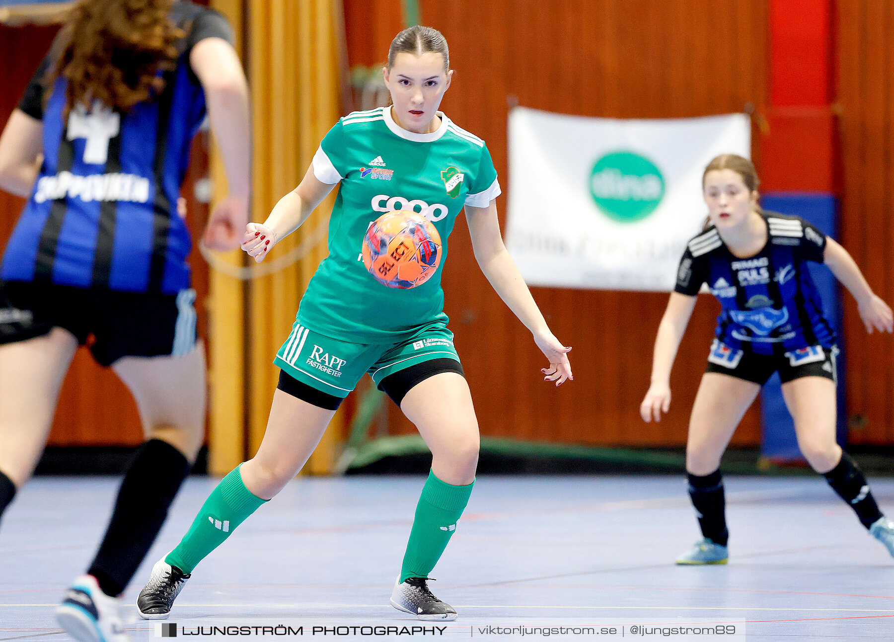 Dina-cupen 2024 Våmbs IF-Skövde KIK 0-2,dam,Idrottshallen,Töreboda,Sverige,Futsal,,2024,325696