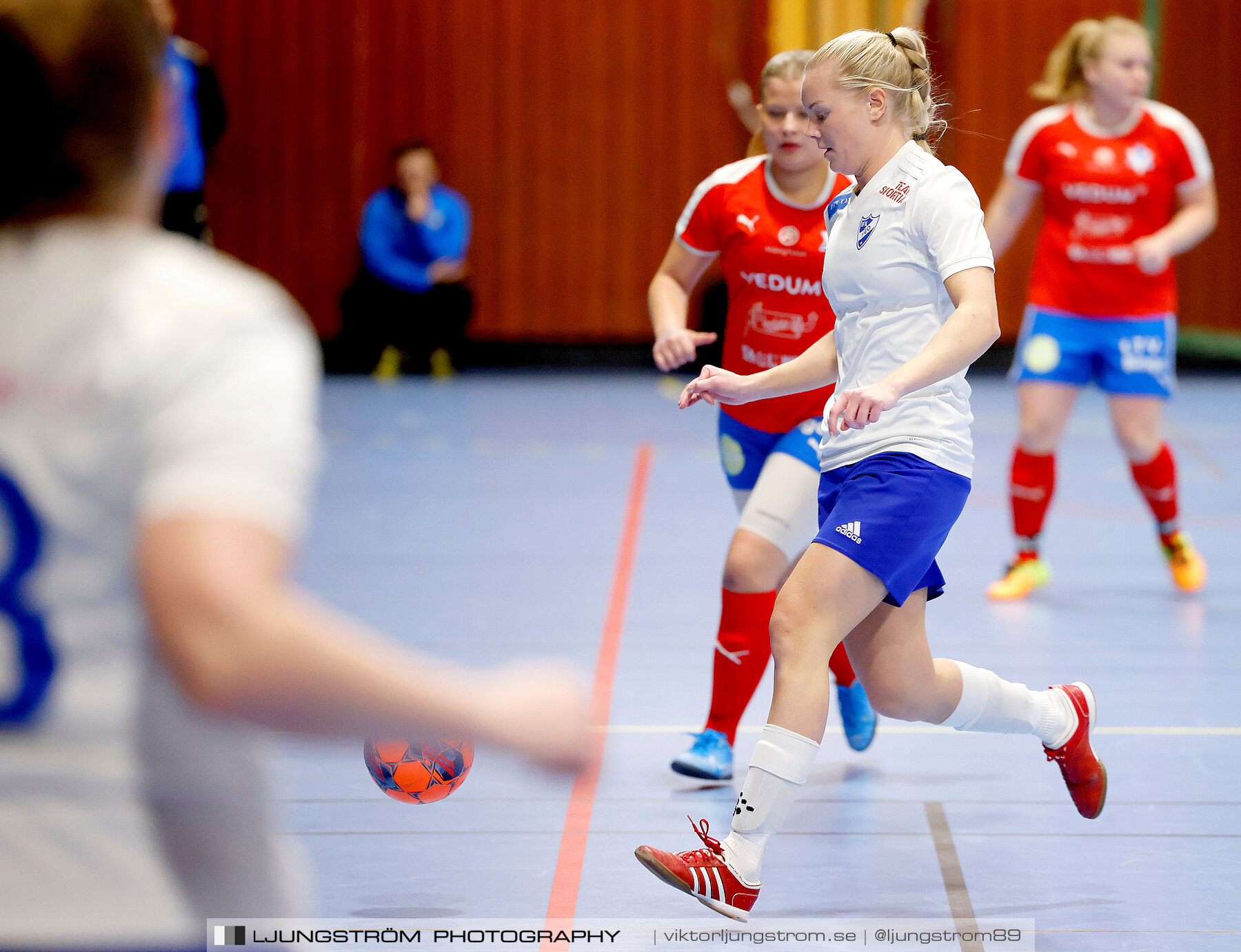 Dina-cupen 2024 1 4-final Vedums AIS-IFK Hjo 2-3,dam,Idrottshallen,Töreboda,Sverige,Futsal,,2024,326216