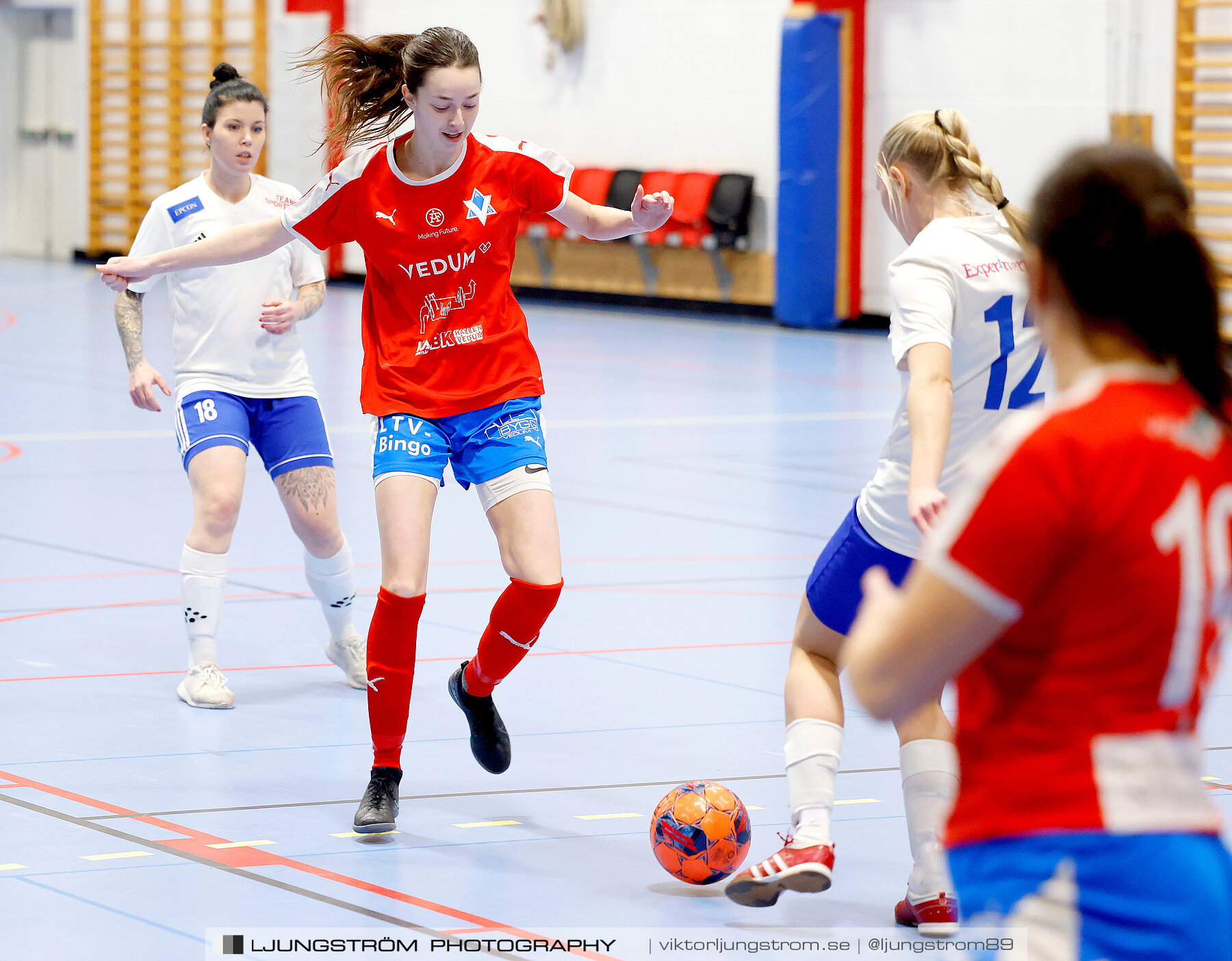 Dina-cupen 2024 1 4-final Vedums AIS-IFK Hjo 2-3,dam,Idrottshallen,Töreboda,Sverige,Futsal,,2024,326218