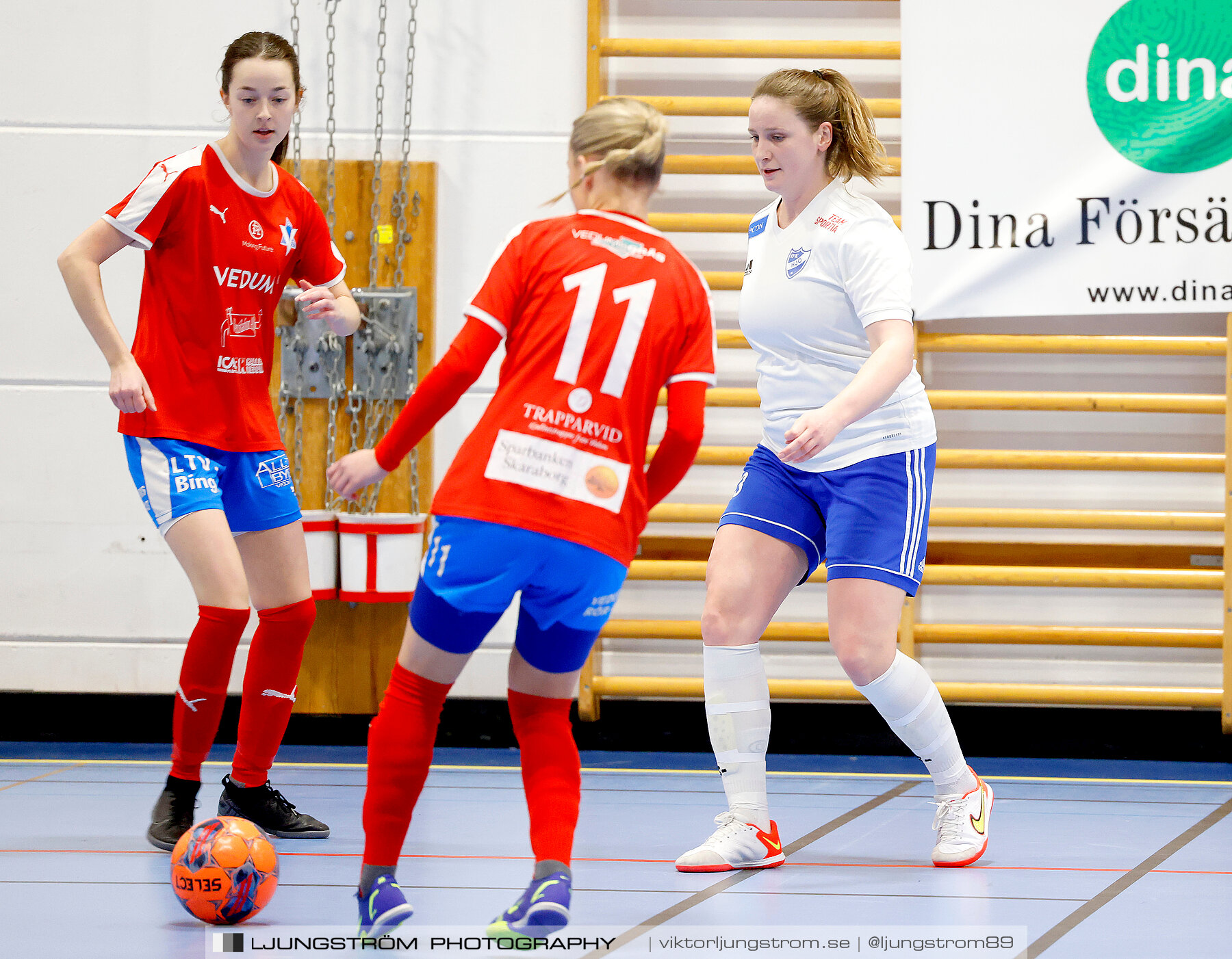 Dina-cupen 2024 1 4-final Vedums AIS-IFK Hjo 2-3,dam,Idrottshallen,Töreboda,Sverige,Futsal,,2024,326235