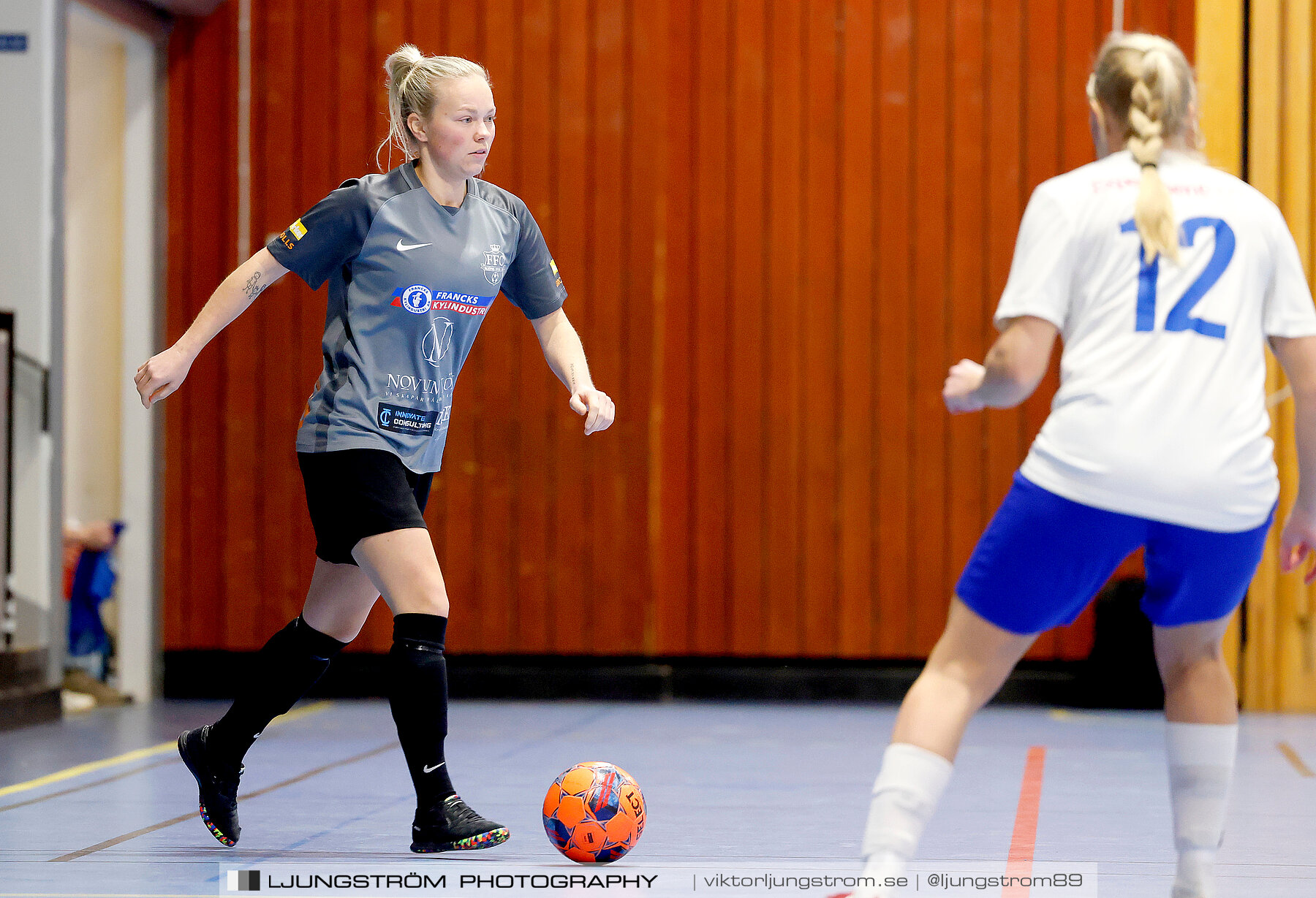 Dina-cupen 2024 1 2-final Falköpings FC 1-IFK Hjo 2-0,dam,Idrottshallen,Töreboda,Sverige,Futsal,,2024,326366