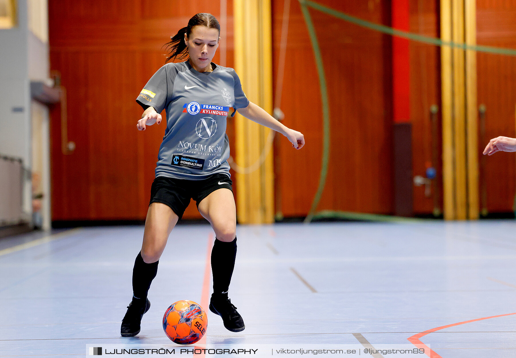 Dina-cupen 2024 1 2-final Falköpings FC 1-IFK Hjo 2-0,dam,Idrottshallen,Töreboda,Sverige,Futsal,,2024,326376