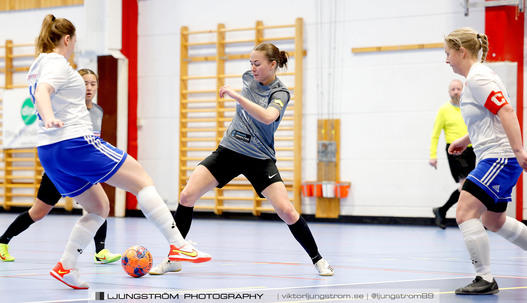 Dina-cupen 2024 1 2-final Falköpings FC 1-IFK Hjo 2-0,dam,Idrottshallen,Töreboda,Sverige,Futsal,,2024,326387