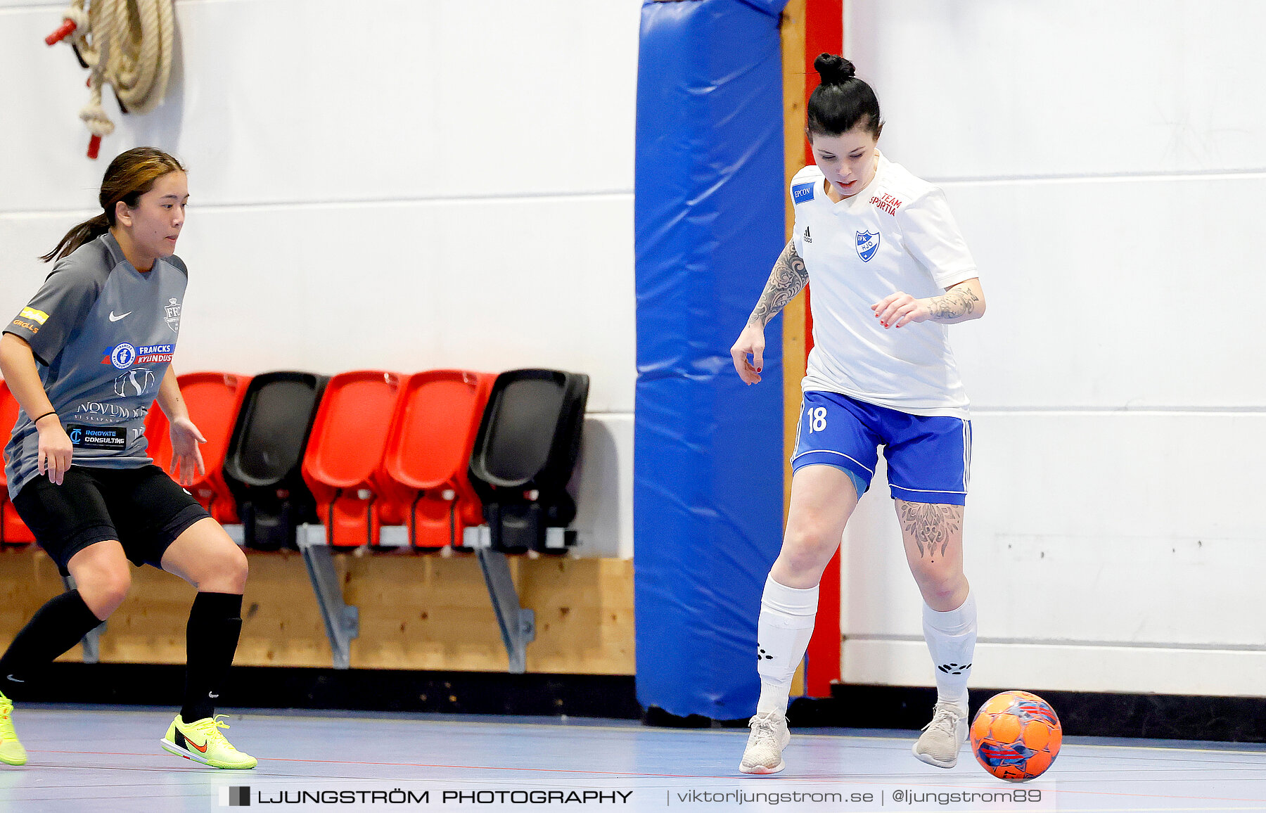 Dina-cupen 2024 1 2-final Falköpings FC 1-IFK Hjo 2-0,dam,Idrottshallen,Töreboda,Sverige,Futsal,,2024,326411