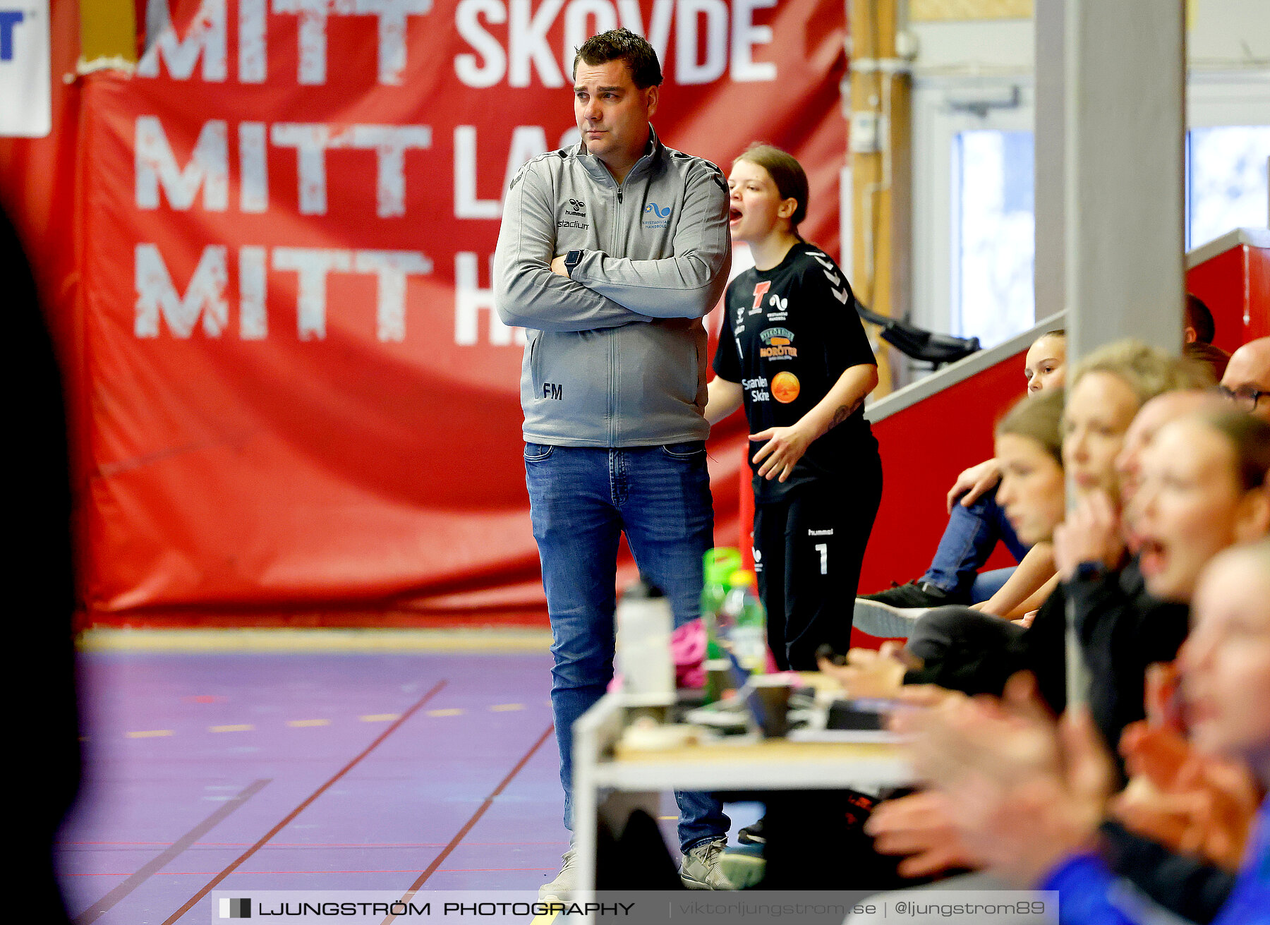 USM F14 Steg 3A Skövde HF Vit-Kristianstad HK 17-18,dam,Skövde Idrottshall,Skövde,Sverige,Ungdoms-SM,Handboll,2024,329455