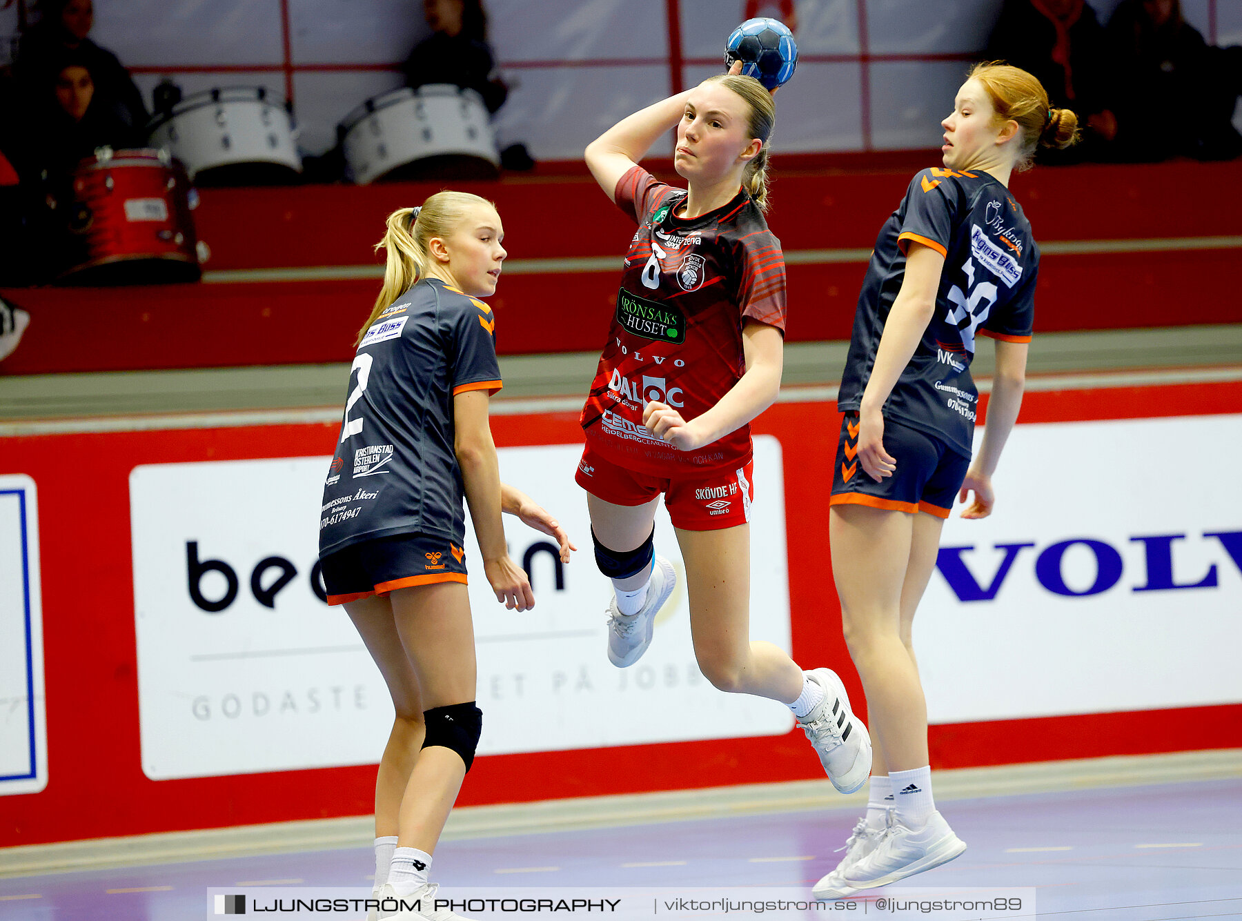 USM F14 Steg 3A Skövde HF Vit-Kristianstad HK 17-18,dam,Skövde Idrottshall,Skövde,Sverige,Ungdoms-SM,Handboll,2024,329595