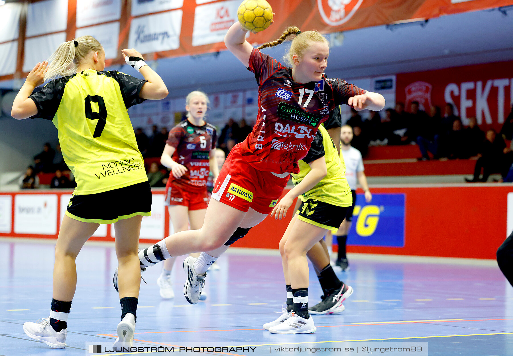 USM F18 Steg 4 Skövde HF-Kärra HF 13-23,dam,Skövde Idrottshall,Skövde,Sverige,Ungdoms-SM,Handboll,2024,332049