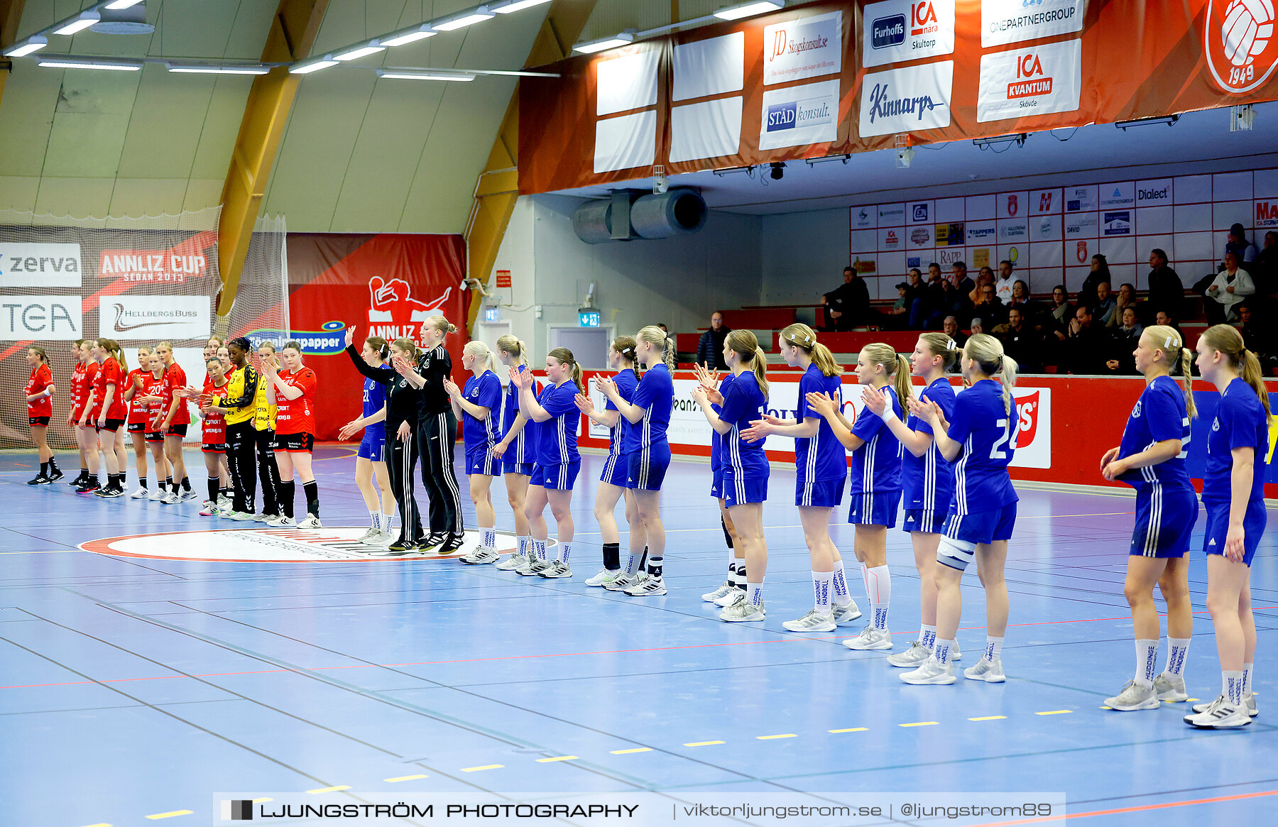 USM F18 Steg 4 Eskilstuna Guif IF-Huddinge HK 18-22,dam,Skövde Idrottshall,Skövde,Sverige,Ungdoms-SM,Handboll,2024,332282