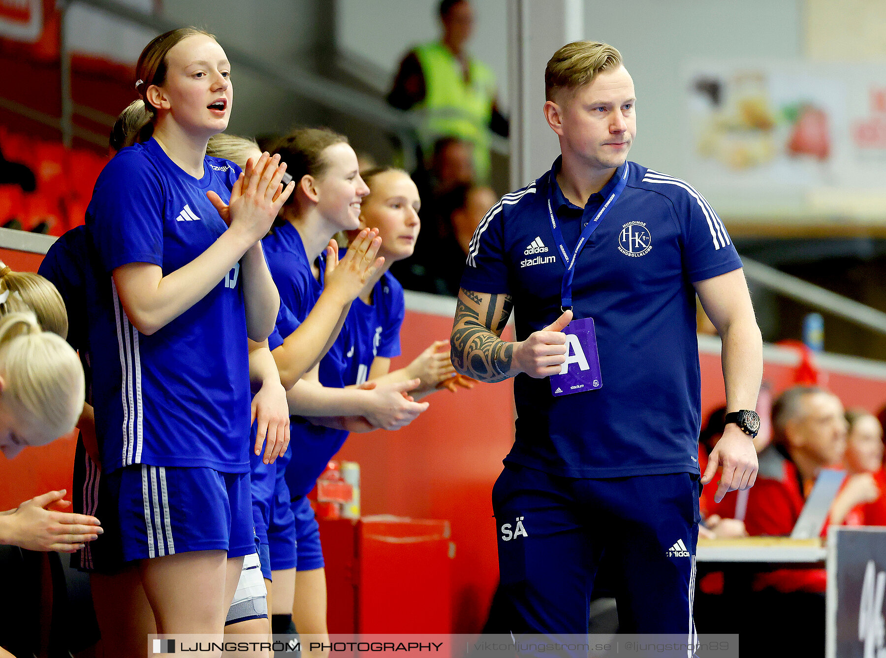 USM F18 Steg 4 Eskilstuna Guif IF-Huddinge HK 18-22,dam,Skövde Idrottshall,Skövde,Sverige,Ungdoms-SM,Handboll,2024,332315