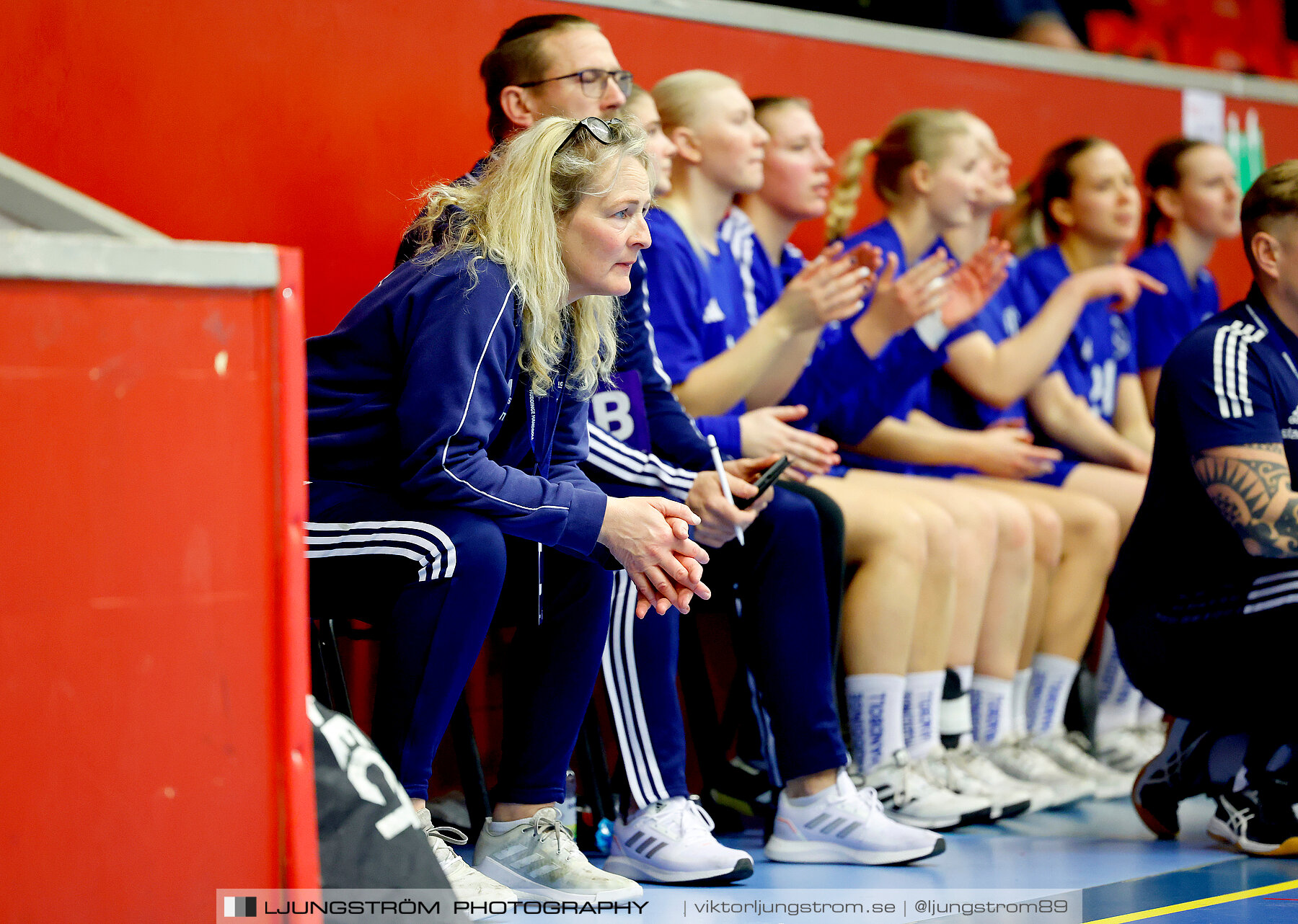 USM F18 Steg 4 Eskilstuna Guif IF-Huddinge HK 18-22,dam,Skövde Idrottshall,Skövde,Sverige,Ungdoms-SM,Handboll,2024,332323