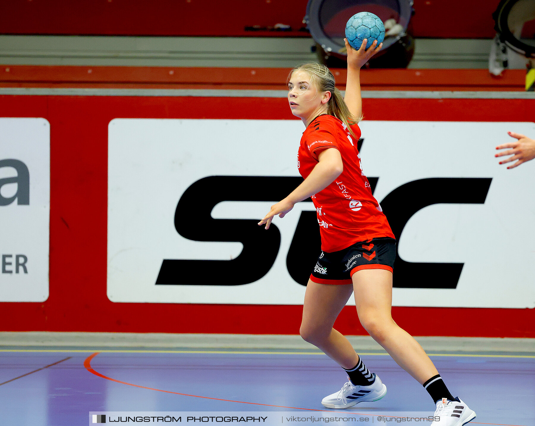 USM F18 Steg 4 Eskilstuna Guif IF-Huddinge HK 18-22,dam,Skövde Idrottshall,Skövde,Sverige,Ungdoms-SM,Handboll,2024,332336