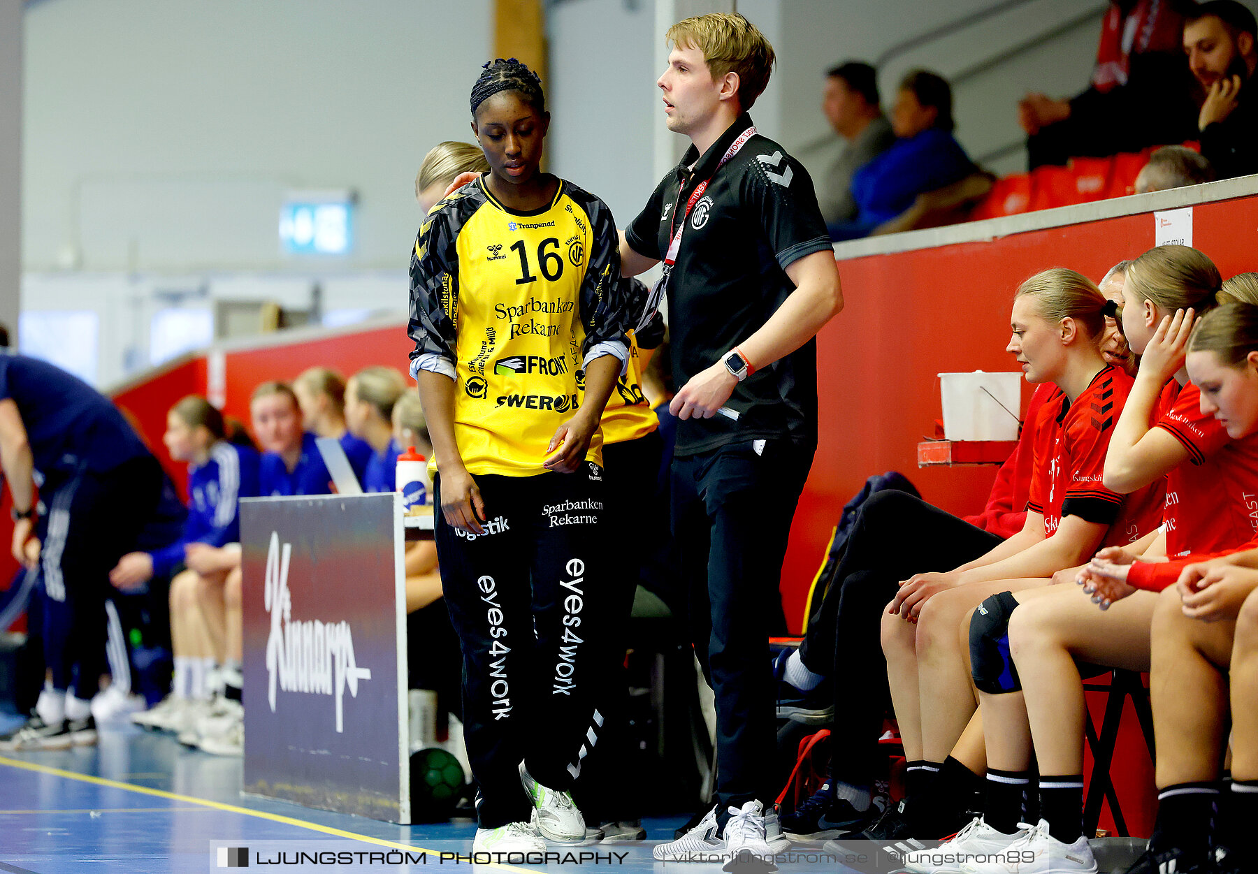 USM F18 Steg 4 Eskilstuna Guif IF-Huddinge HK 18-22,dam,Skövde Idrottshall,Skövde,Sverige,Ungdoms-SM,Handboll,2024,332599