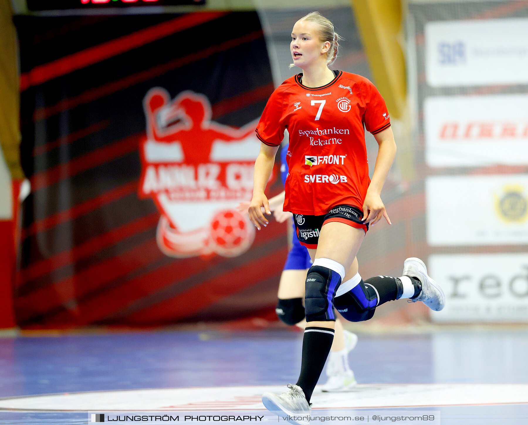 USM F18 Steg 4 Eskilstuna Guif IF-Huddinge HK 18-22,dam,Skövde Idrottshall,Skövde,Sverige,Ungdoms-SM,Handboll,2024,332618