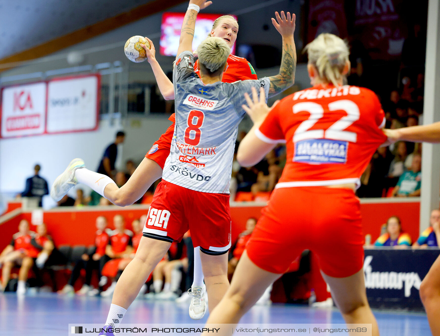 Annliz Cup Superelit Haukar Handbolti-Skövde HF 23-22,dam,Skövde Idrottshall,Skövde,Sverige,Handboll,,2024,342130