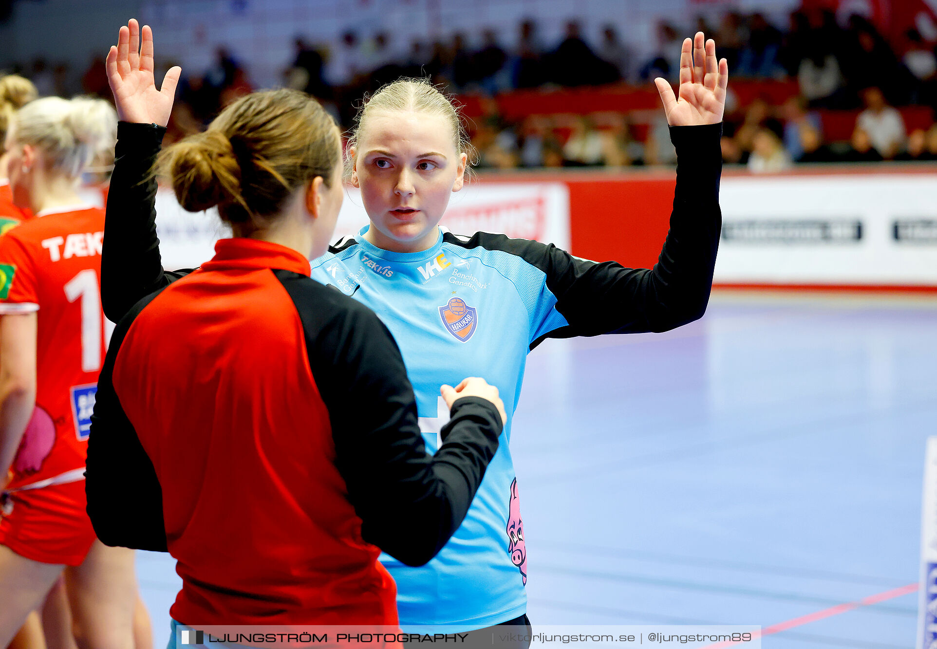 Annliz Cup Superelit Haukar Handbolti-Skövde HF 23-22,dam,Skövde Idrottshall,Skövde,Sverige,Handboll,,2024,342184